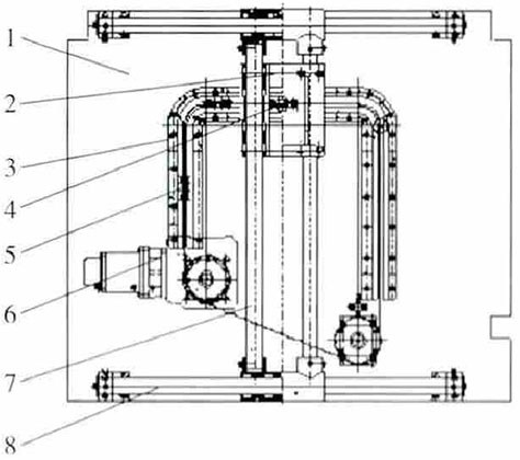 圖6運動軌跡與導向機構(gòu)示意